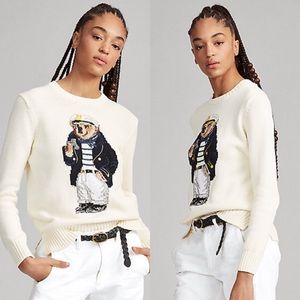 Ralph Lauren Polo Bear Sailor Nautical Sweater NWT